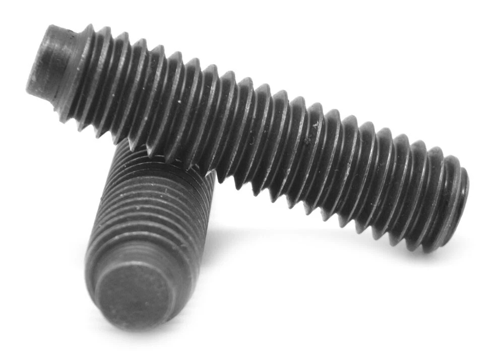 Picture of Brighton Best 607124 #6-32X5/16" Socket Set Screws Full Dog Point Coarse Alloy Thermal Black Oxide